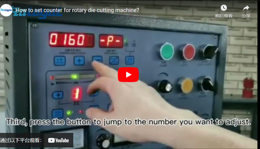 ¿Cómo configurar el contador para la máquina de corte rotatoria?