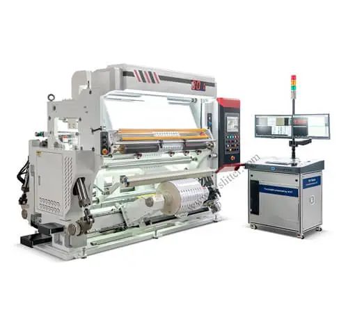 Máquina de corte y rebobinado automático digital