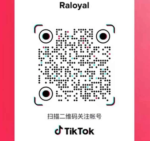 Siga # Raloyal en Tiktok para encontrar más escaneando el código a continuación.