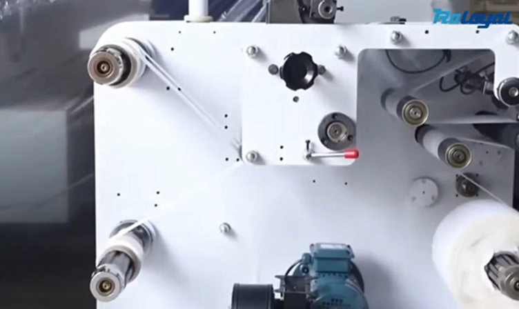 Máquina de rebobinado de papel de etiqueta adhesiva versión 320mm