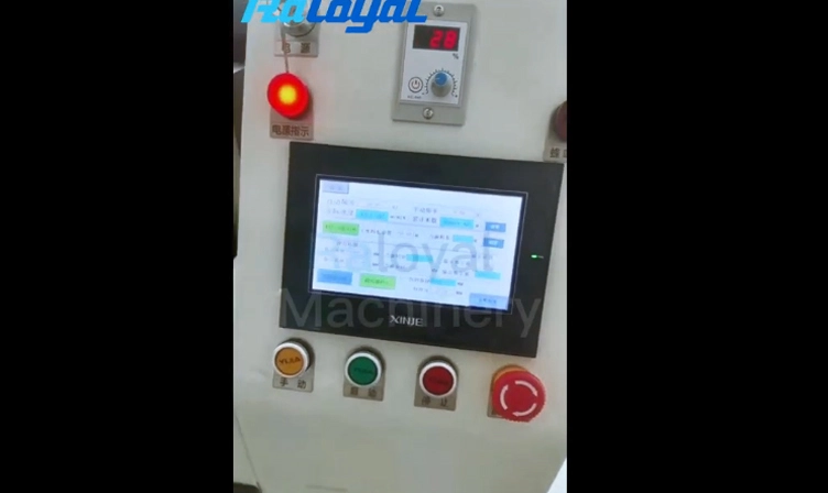 Máquina semiautomática de fabricación de papel con buffer de panal de abeja