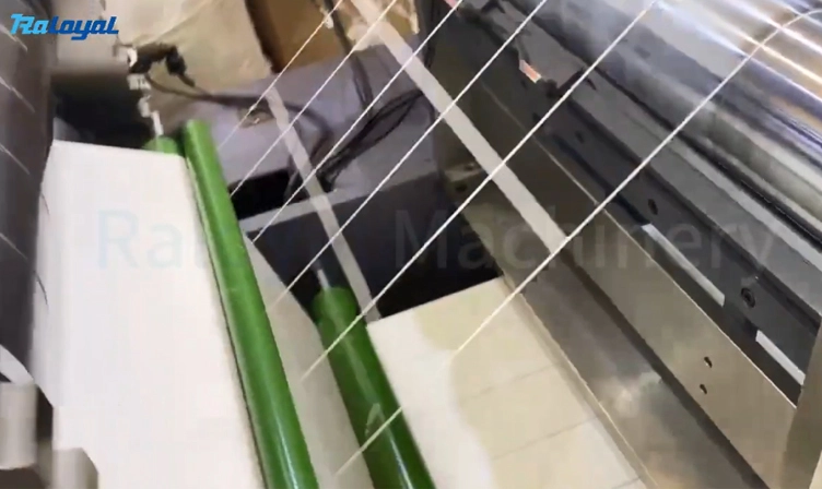 Etiquetas de alta velocidad Raloyal papel de corte plegable Mahcine