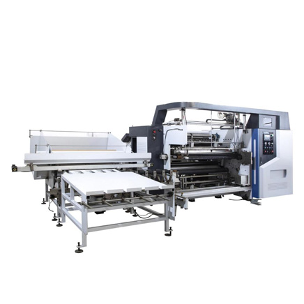 Máquina rebobinadora de doble eje para papel y film HCH3-1300R2/1700R2