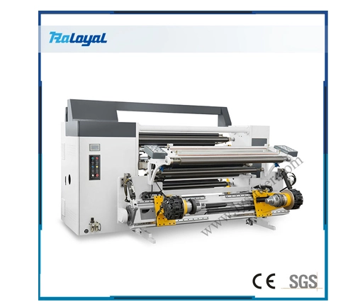 Máquina de corte de alta velocidad con posicionamiento automático de núcleo de papel láser y empuje automático