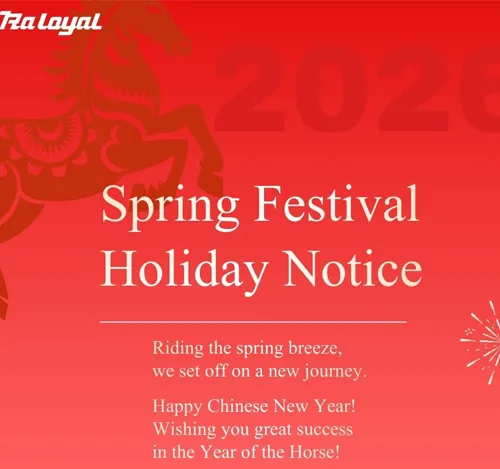Aviso de vacaciones del Festival de Primavera